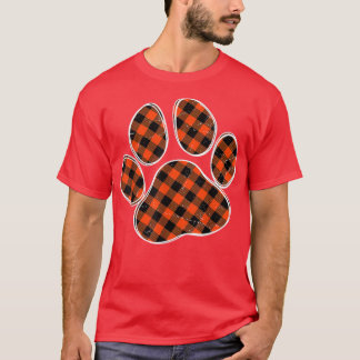 Camiseta Xadrez de búfalos preto e laranja - Impressão para