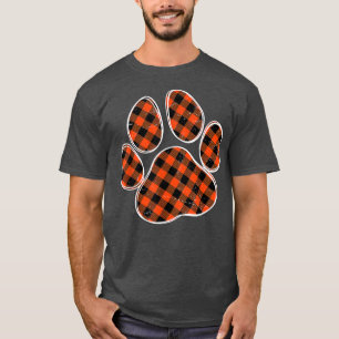 Camiseta Xadrez de búfalos preto e laranja - Impressão para