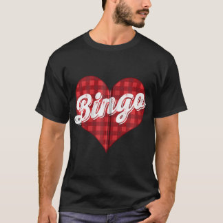Camiseta Xadrez de Buffalo de Natal Eu Amo Presente de Bing
