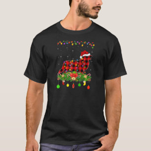 Camiseta Xadrez de Buffalo Galês Corgi - Natal P
