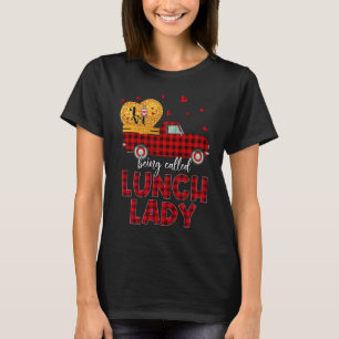 Camiseta Xadrez de caminhonete Lady Feliz dia de os namorad