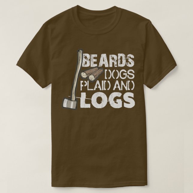 Camiseta Xadrez De Impressão De Cachorros E Logger De Regis (Frente do Design)