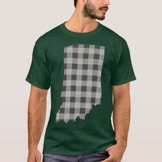 Camiseta Xadrez de Indiana em Cinza