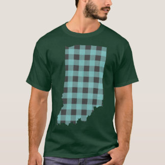 Camiseta Xadrez de Indiana em Verde Claro