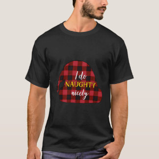 Camiseta Xadrez de Natal da Lua de Honeymoon Topo do Pajama