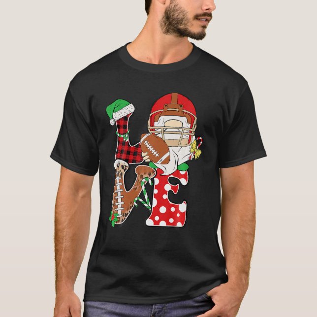 Camiseta Xadrez de Natal de Leopard Love (Frente)