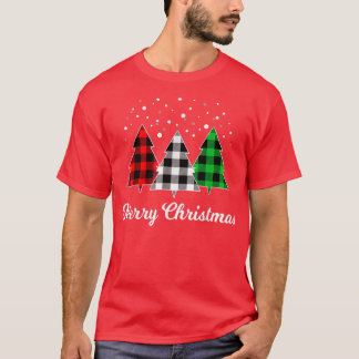 Camiseta Xadrez de Natal divertida Feliz de Árvore de Natal