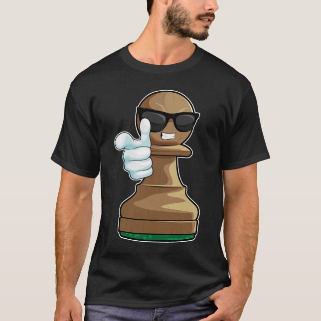 Camiseta Xadrez de Peão de Xadrez (Frente)
