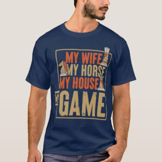 Camiseta Xadrez de Peças Estratégicas para Jogo de Presente