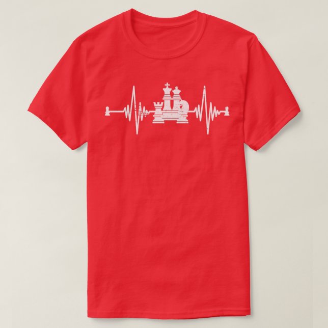 Camiseta Xadrez de Pulso do Jogo do conselho (Frente do Design)