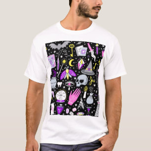 Camiseta Xadrez de tartan castanho-laranja-vírgula.