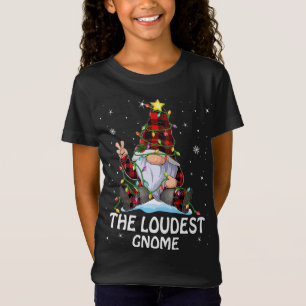 Camiseta Xadrez do Gnomo Mais Alto que Corresponde ao Natal