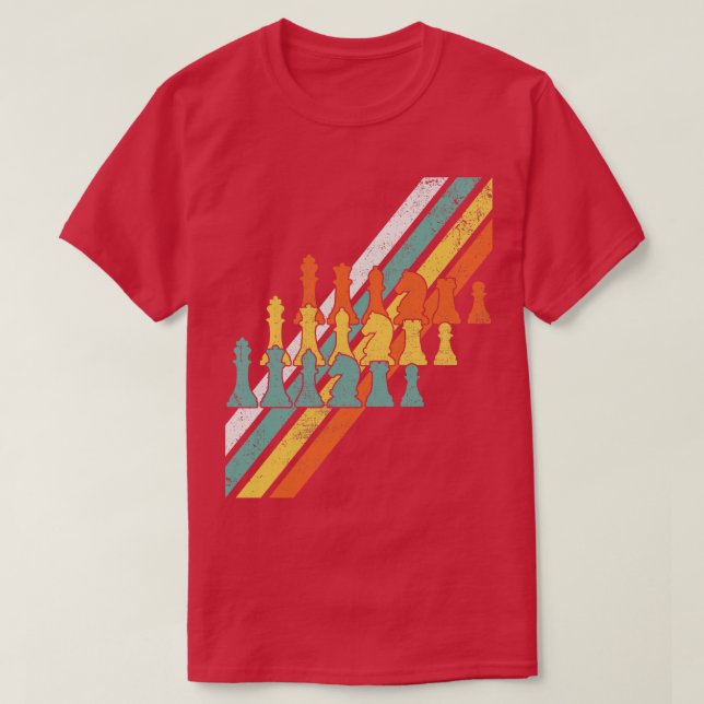 Camiseta Xadrez do Jogador de Xadrez (Frente do Design)