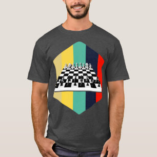 Camiseta Xadrez do Jogo do Conselho do Xadrez