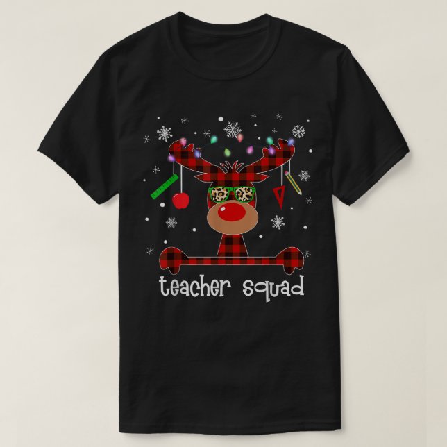 Camiseta Xadrez do professor Reindee de esquadra Vestindo ó (Frente do Design)