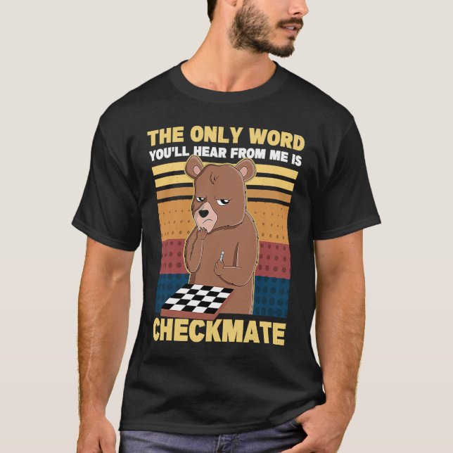 Camiseta Xadrez do Retro Chess Player do Xadrez (Frente)