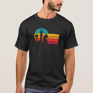 Camiseta Xadrez do Xadrez Retro Gráfico do Xadrez Conselho