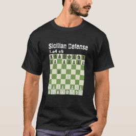 Camiseta Xadrez é Vida - Defesa Siciliana