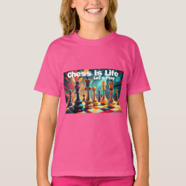 Camiseta Xadrez é Vida - Jogar Vamos