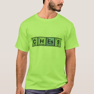 Camiseta Xadrez feito de elementos