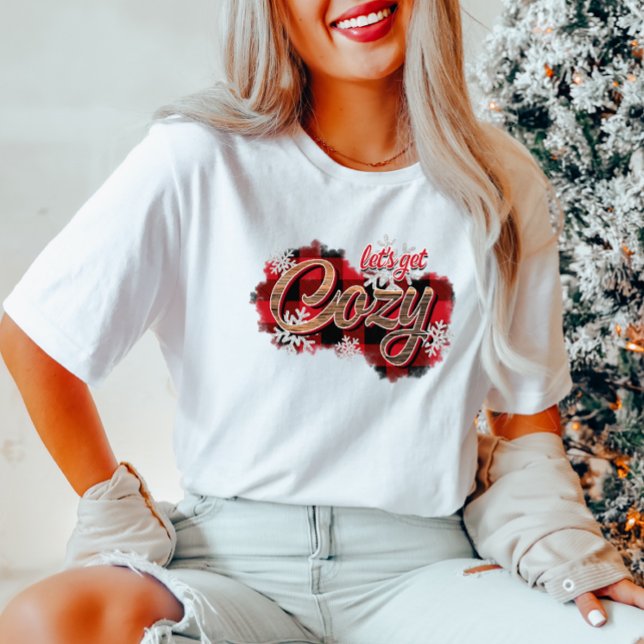 Camiseta Xadrez Flocos de neve de inverno T-Shirt (Criador carregado)