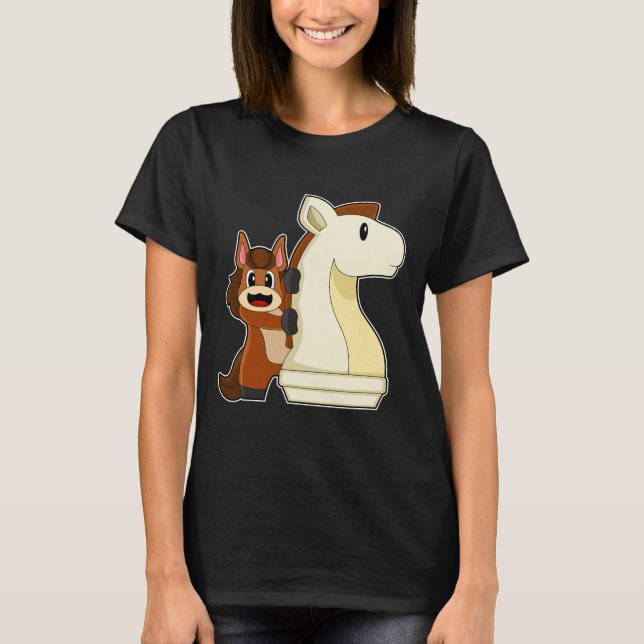 Camiseta Xadrez Knight Horse Chess (Frente)