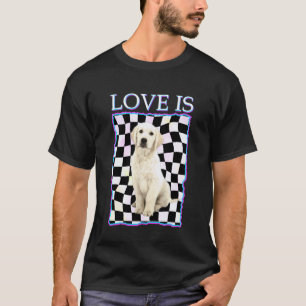Camiseta Xadrez Labrador Retriever Feminina Mascul