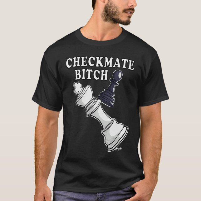 Camiseta Xadrez legal do Pawn CHECKMATE (Frente)