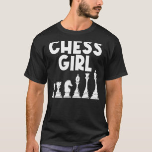 Camiseta Xadrez legal Para Meninas Crianças Jovens Jogadore