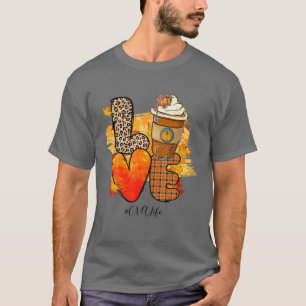 Camiseta Xadrez-leopardo AMOR A CNA Life Pumpkin Spice Graç