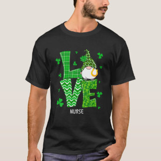 Camiseta Xadrez Leopardo Amor Enfermeira Gnomo Enfermeira F