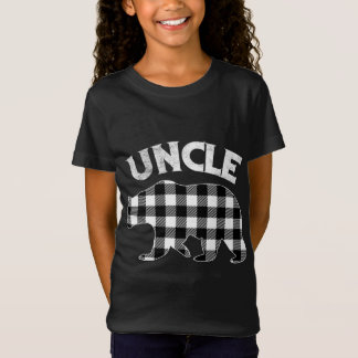 Camiseta Xadrez Negra E Branca Tio Bear Natal