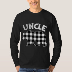 Camiseta Xadrez Negra E Branca Tio Bear Natal
