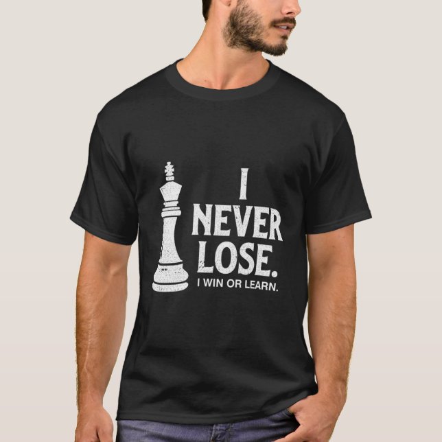 Camiseta Xadrez Nunca Perder (Frente)