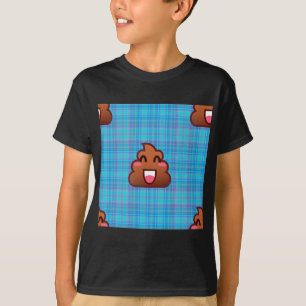 Camiseta xadrez poop emoji