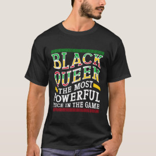 Camiseta Xadrez Rainha mais poderoso, xadrez-mate Chessmen