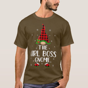 Camiseta Xadrez Red Buffalo Correspondendo À Garota Chefe G