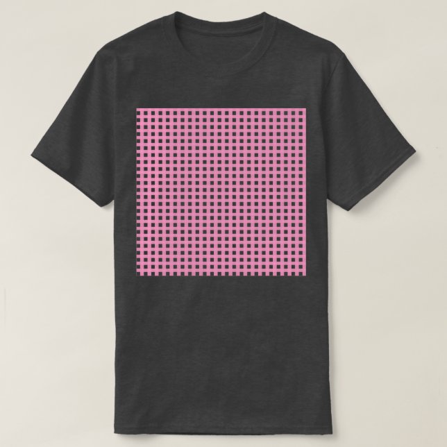 Camiseta Xadrez rosa (Frente do Design)