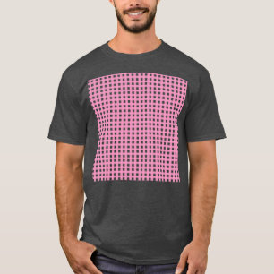 Camiseta Xadrez rosa
