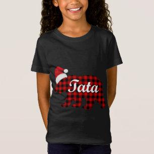 Camiseta Xadrez Tata Urso Correspondente à Família Natal Pa