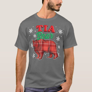 Camiseta Xadrez Tia Bear Buffalo - Família de Ursos Corresp