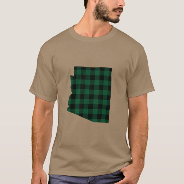 Camiseta Xadrez Verde Arizona (Frente)