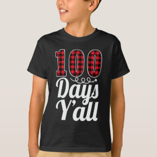 Camiseta Xadrez Vermelha 100 Dias Vocês Todos Engraçados