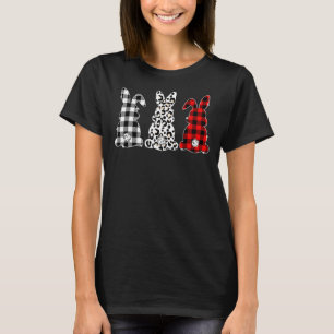 Camiseta Xadrez Vermelha de Bunny Leopardo Felz pascoa