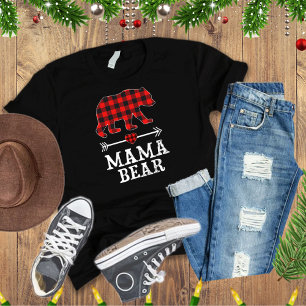 Camiseta Xadrez Vermelha de Panjama de Natal