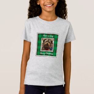 Camiseta Xadrez Vermelha e Verde do Quadro de Fotos Persona