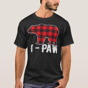Camiseta Xadrez Vermelha G-Paw Buffalo Matching Family Pop