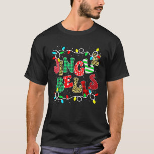 Camiseta Xadrez Vermelha Natal Jingle Belga Família de Nata