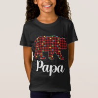 Xadrez Vermelha Noite Luz Papa Urso Natal Pajama