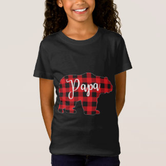 Camiseta Xadrez Vermelha Papá Urso Correspondente à Família